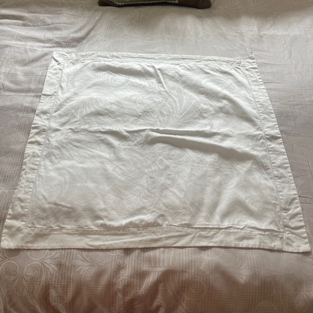 Yves Delorme white Euro sham